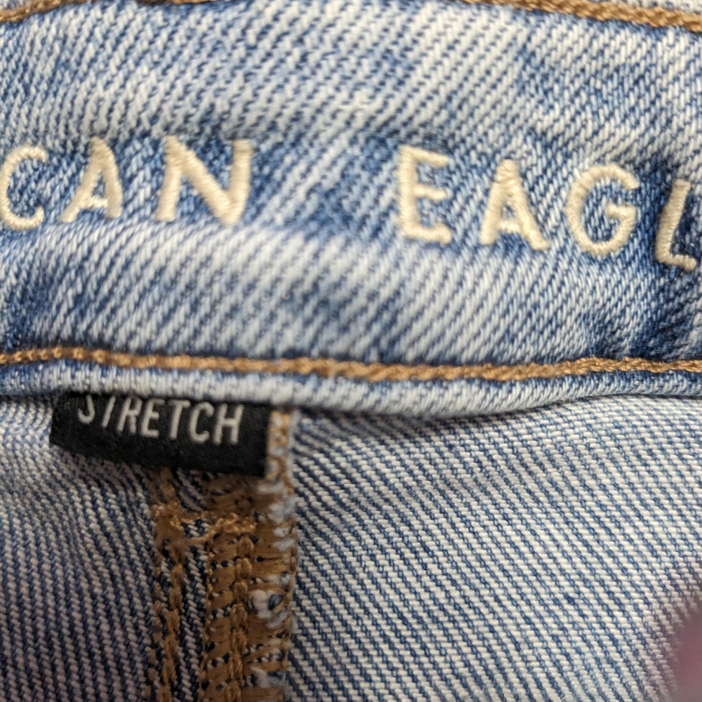 American eagle mom jeans destroyed with back of thigh slit - Picture 6 of 16